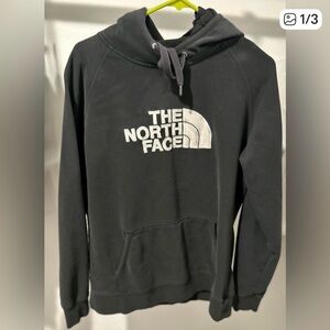The North Face Black and White Logo Hoodie